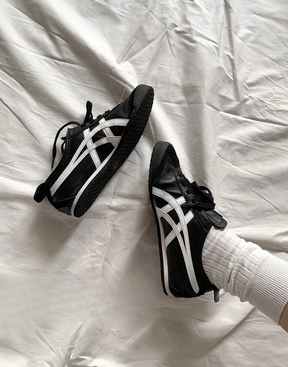 Onitsuka Tiger 鬼塚虎Mexico 66 黑白黑色白條紋DL408-9001/預購