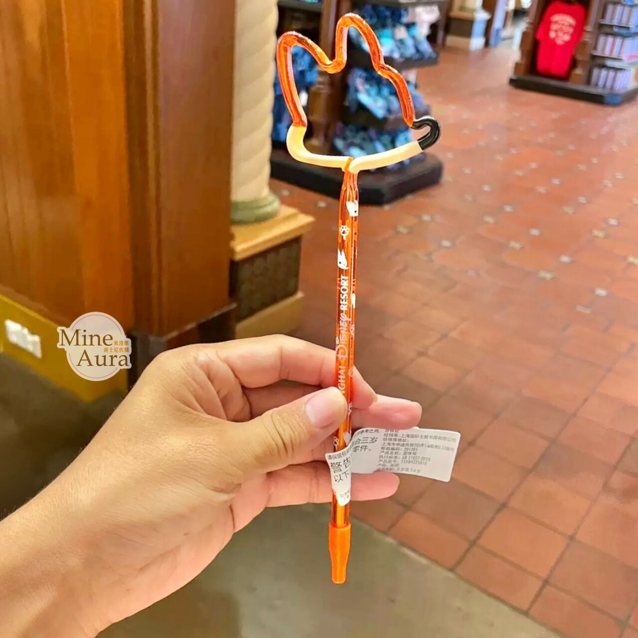 胡尼克 Nick 大頭簍空 造型 圓珠筆 動物方城市 Zootopia -上海迪士尼樂園