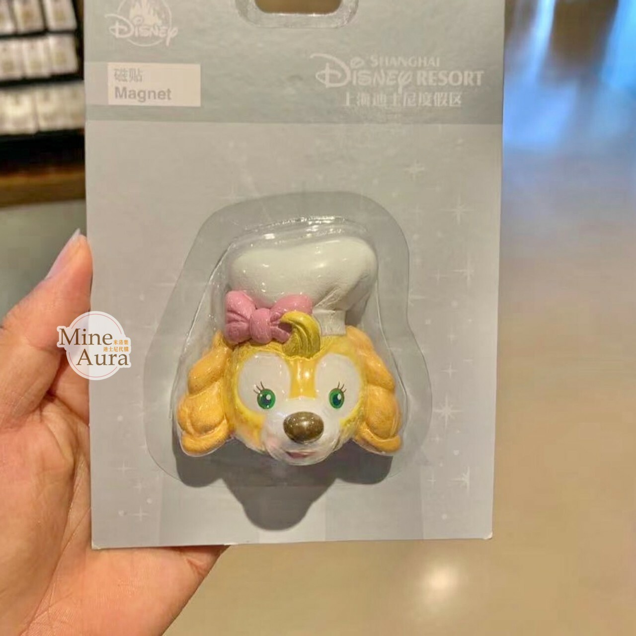 可琦安 餅乾 CookieAnn 立體 大頭 造型 磁鐵 -上海迪士尼樂園