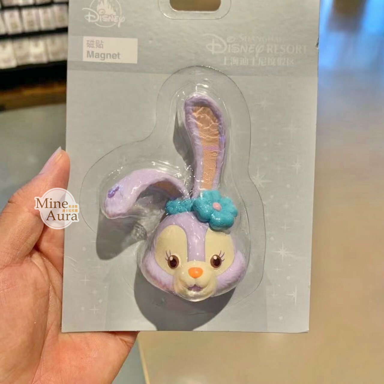 史黛拉露 星黛露 StellaLou 立體 大頭 造型 磁鐵 -上海迪士尼樂園