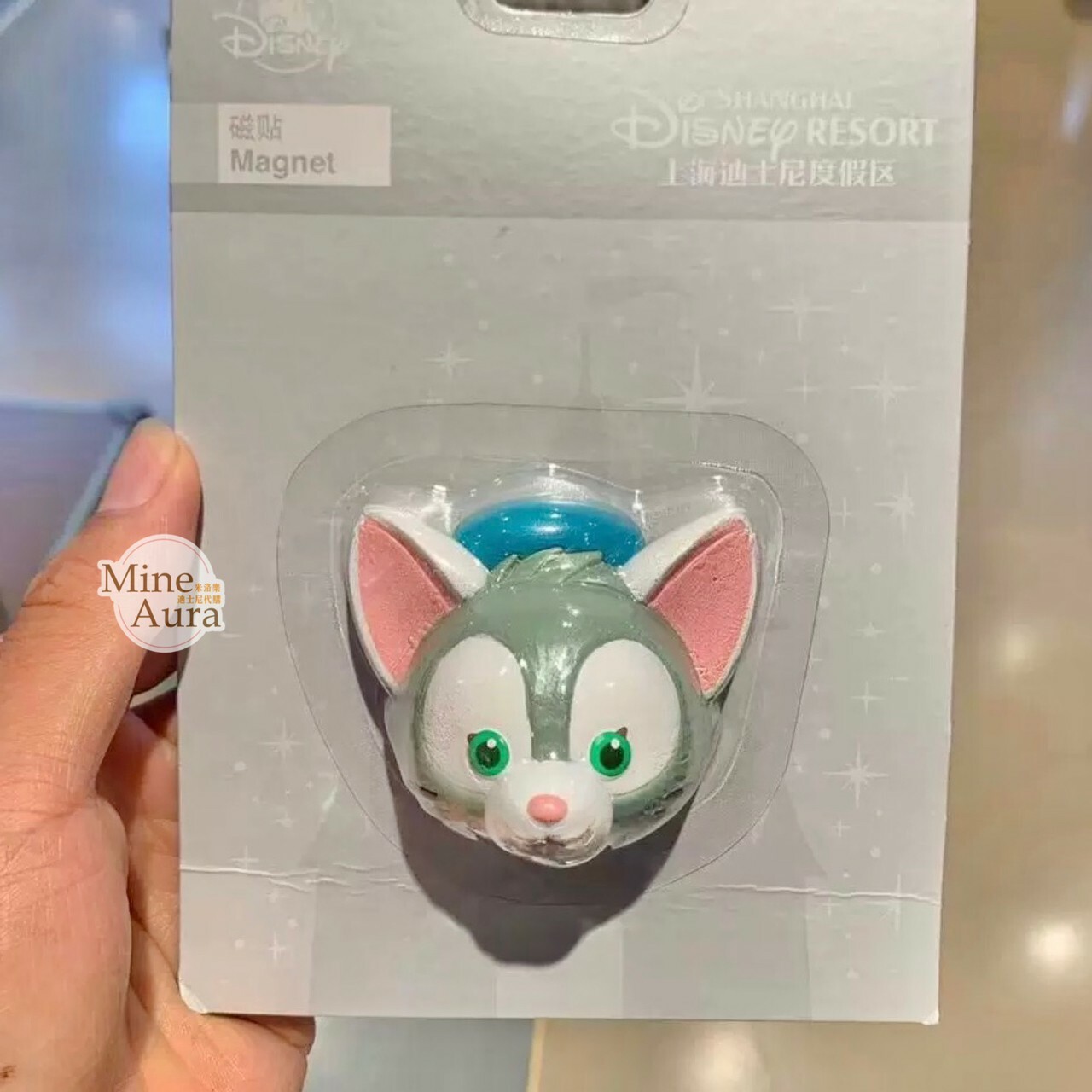 傑拉托尼 畫家貓 Gelatoni 立體 大頭 造型 磁鐵 -上海迪士尼樂園