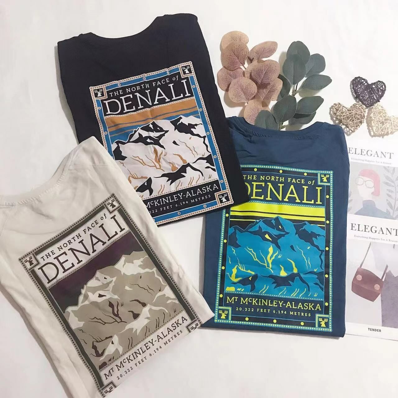 THE NORTH FACE MOUNTAIN BACK PRINT TEE