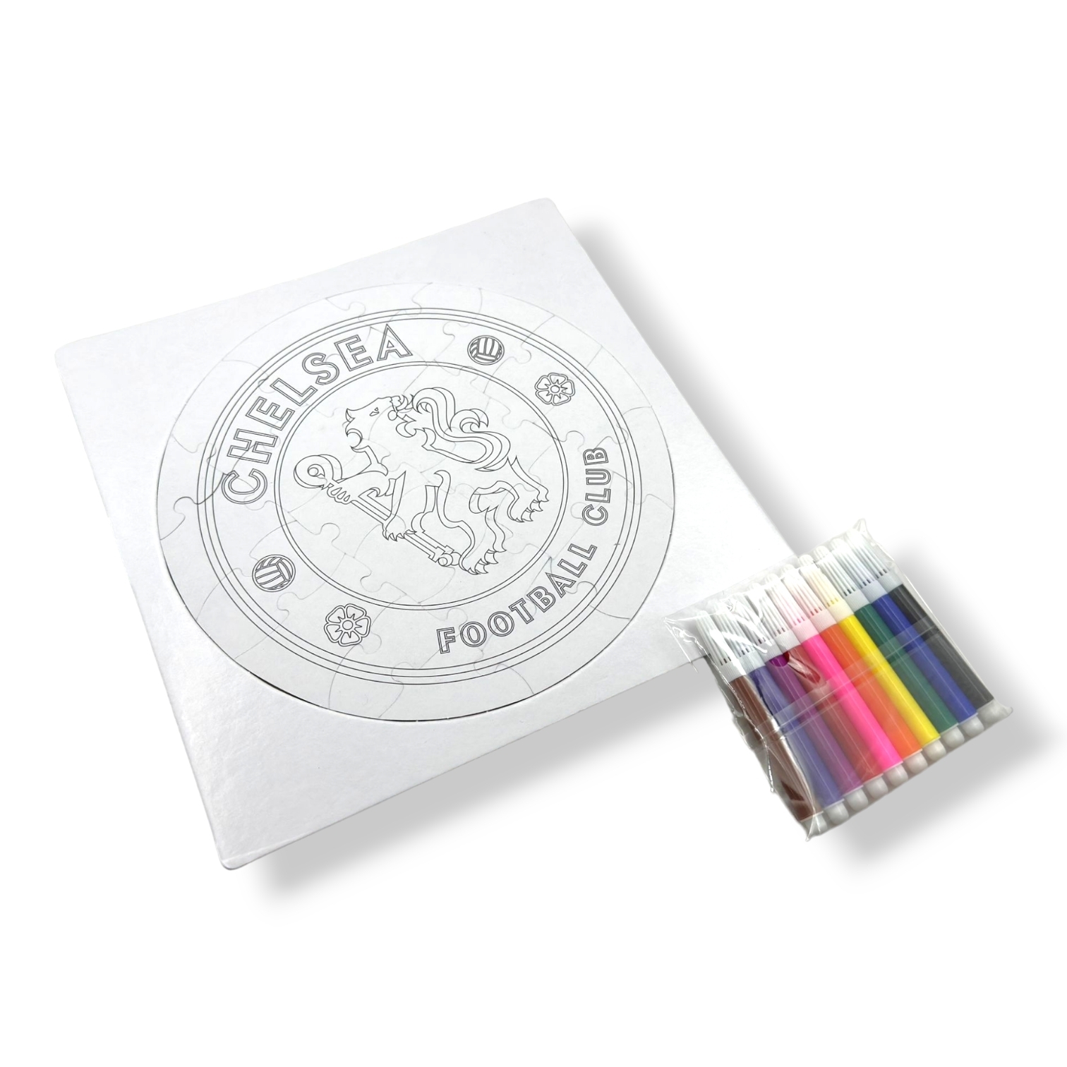 車路士填色會徽拼圖套裝