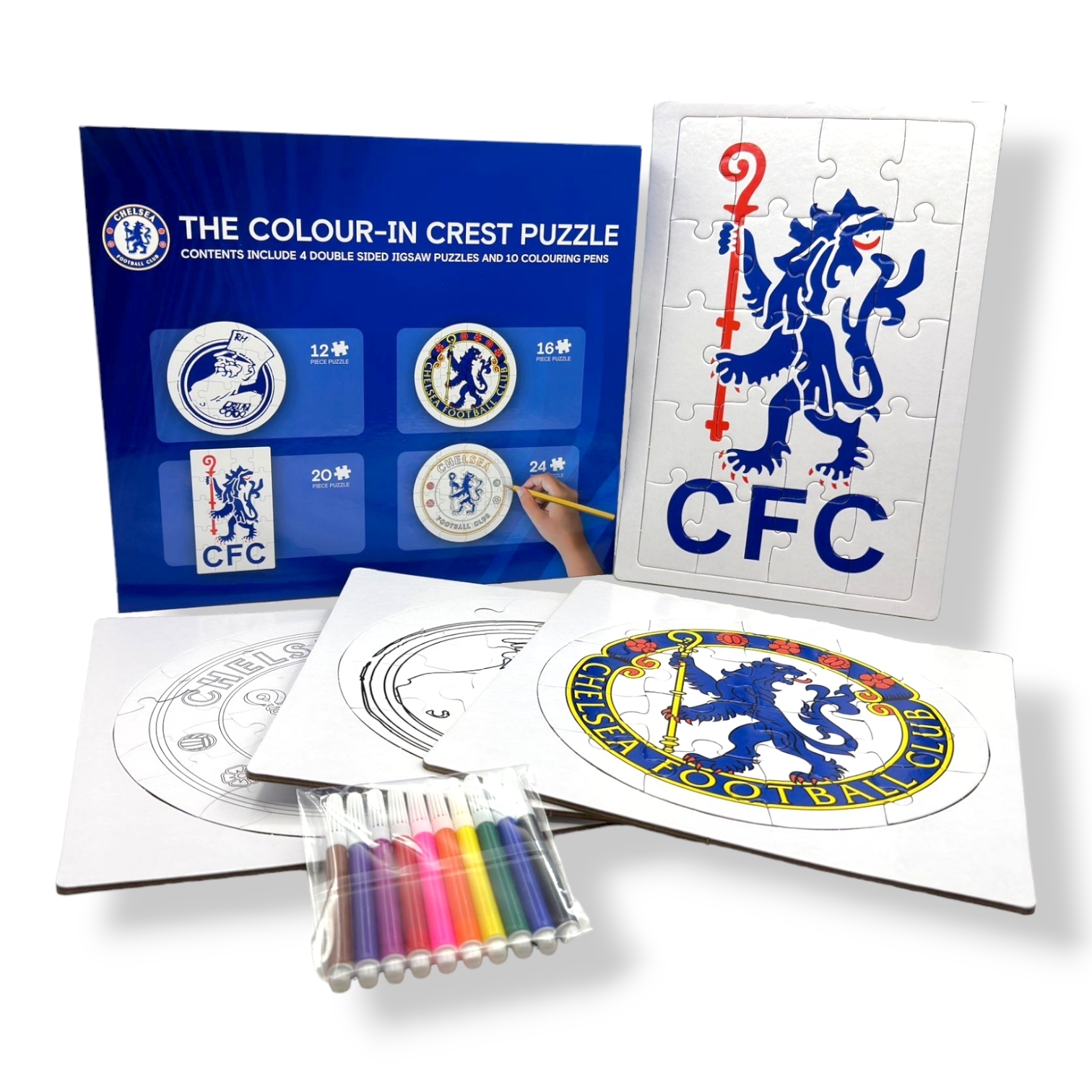 車路士填色會徽拼圖套裝