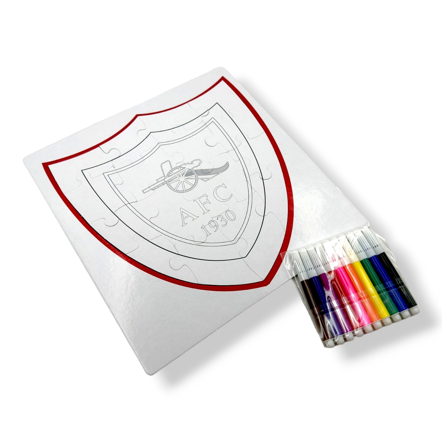 阿仙奴填色會徽拼圖套裝