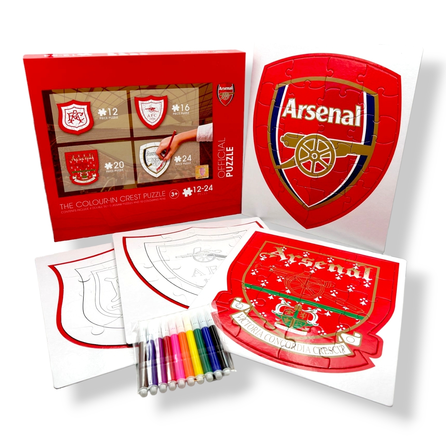 阿仙奴填色會徽拼圖套裝