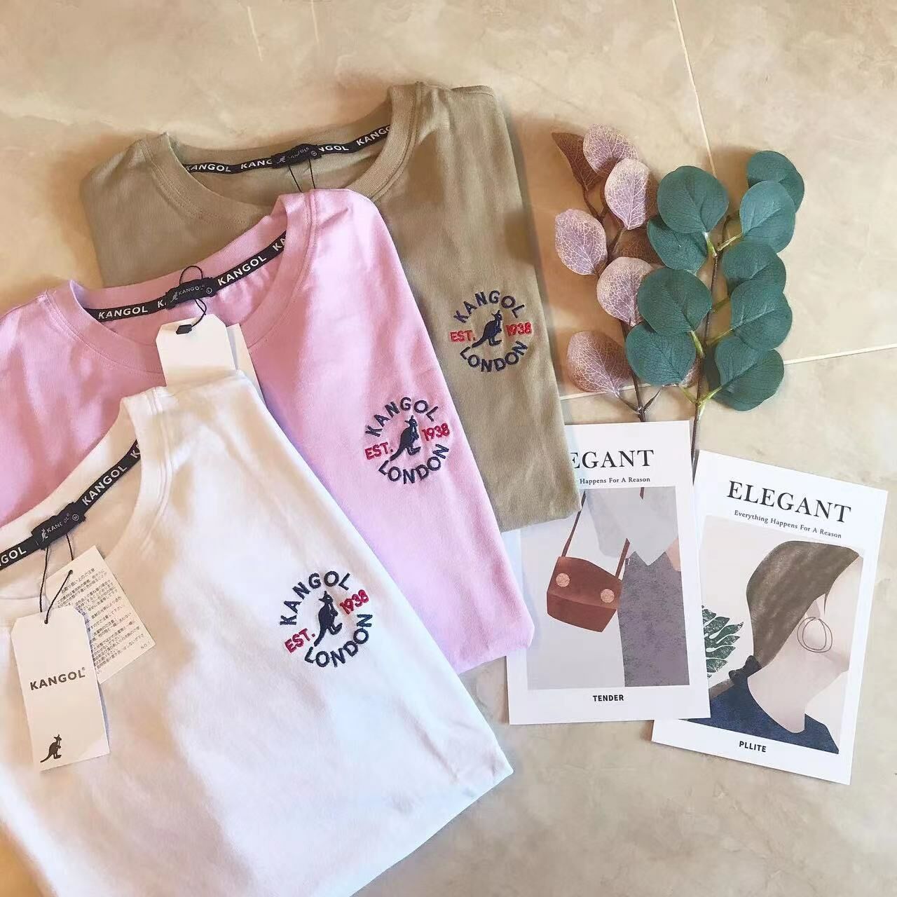 KANGOL BACK PRINT TEE