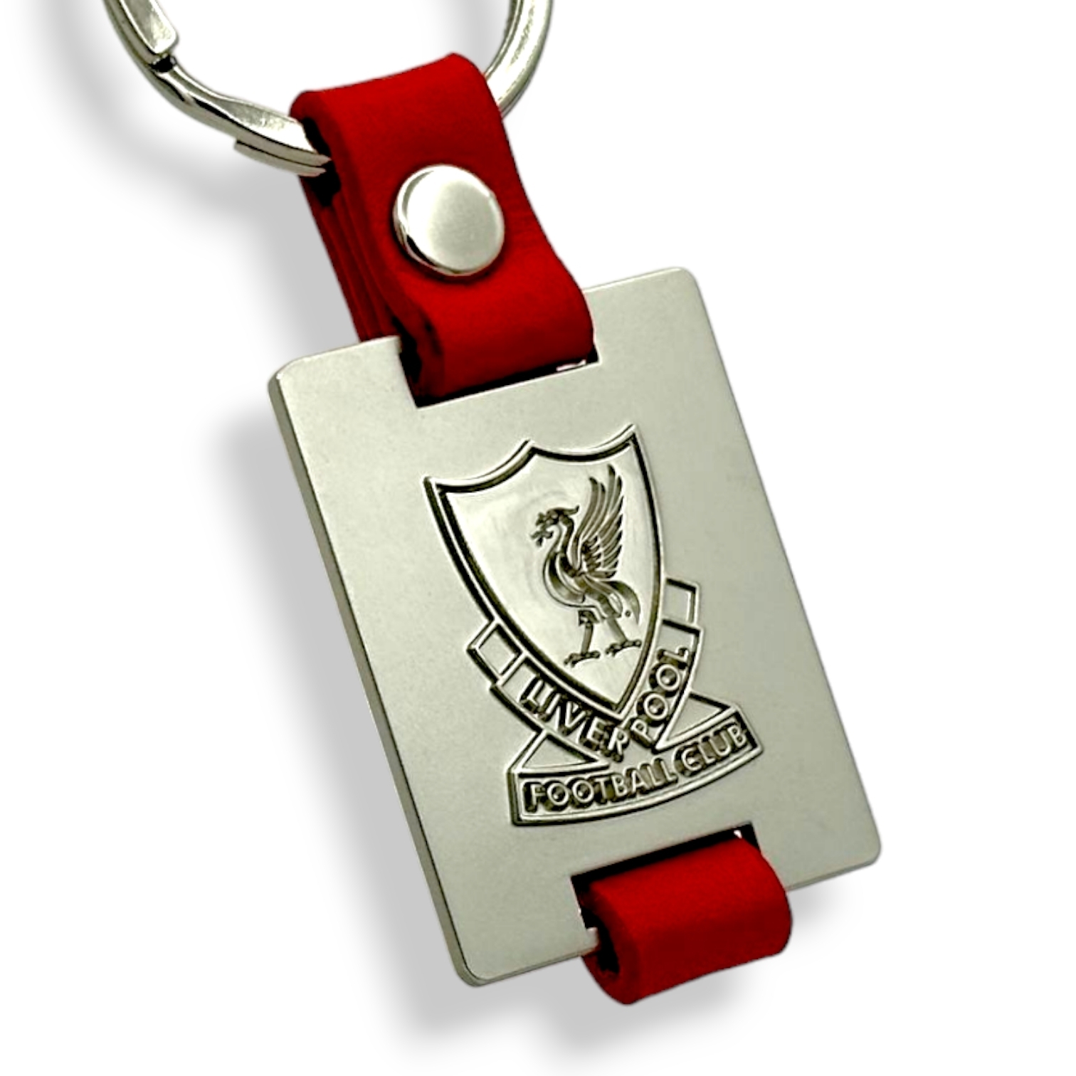 利物浦金屬經典會徽牌形紅色掛扣鎖匙扣