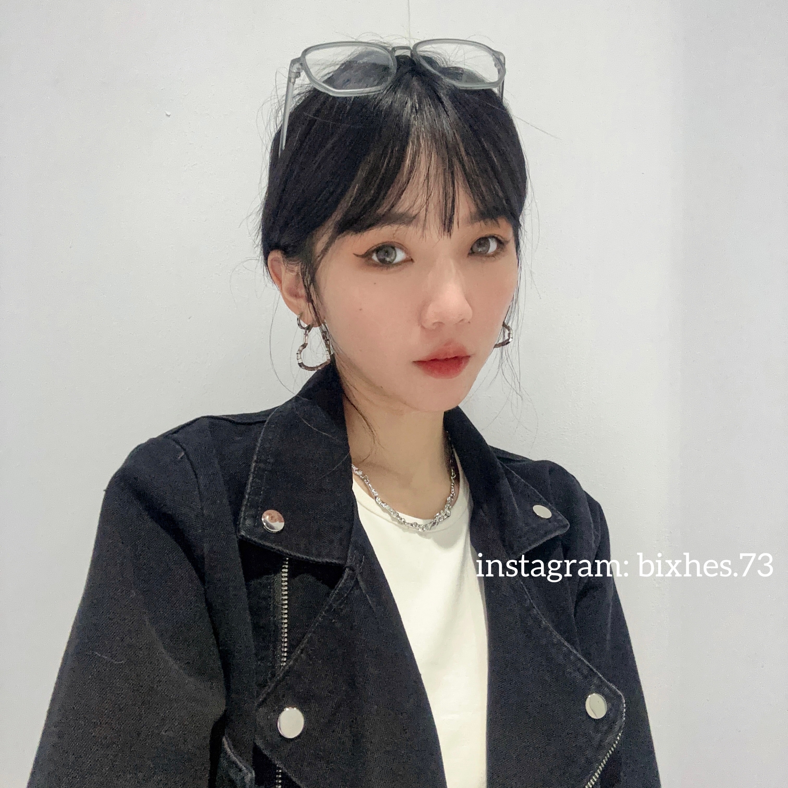 質感小方塊愛心耳環(K00053)