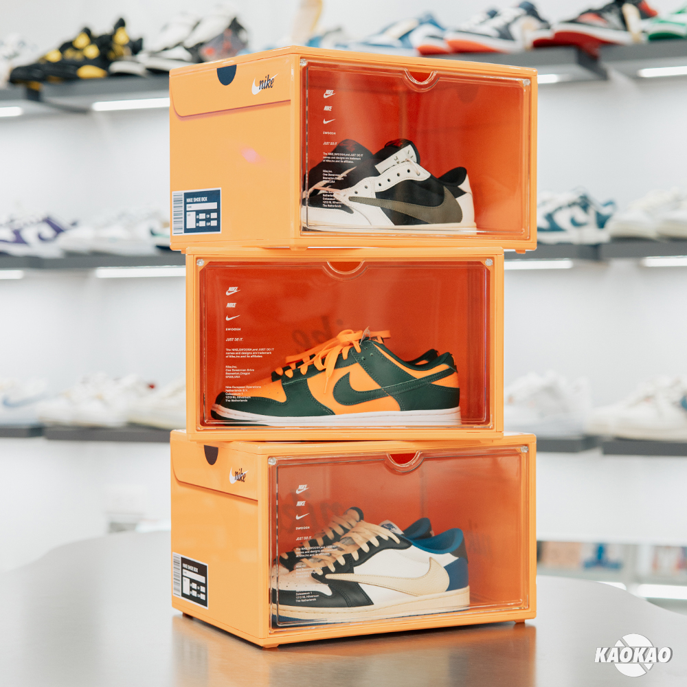 『現貨』NIKE OG 磁吸展示鞋盒 疊加 SWOOSH 收藏 組裝 橘