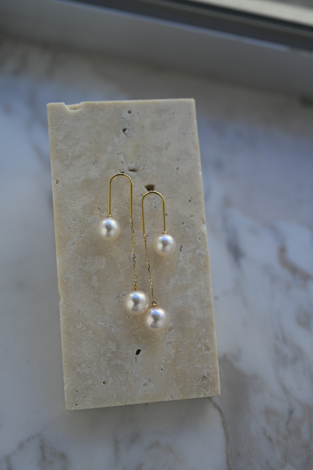 18K Piano Akoya Pearl Earring