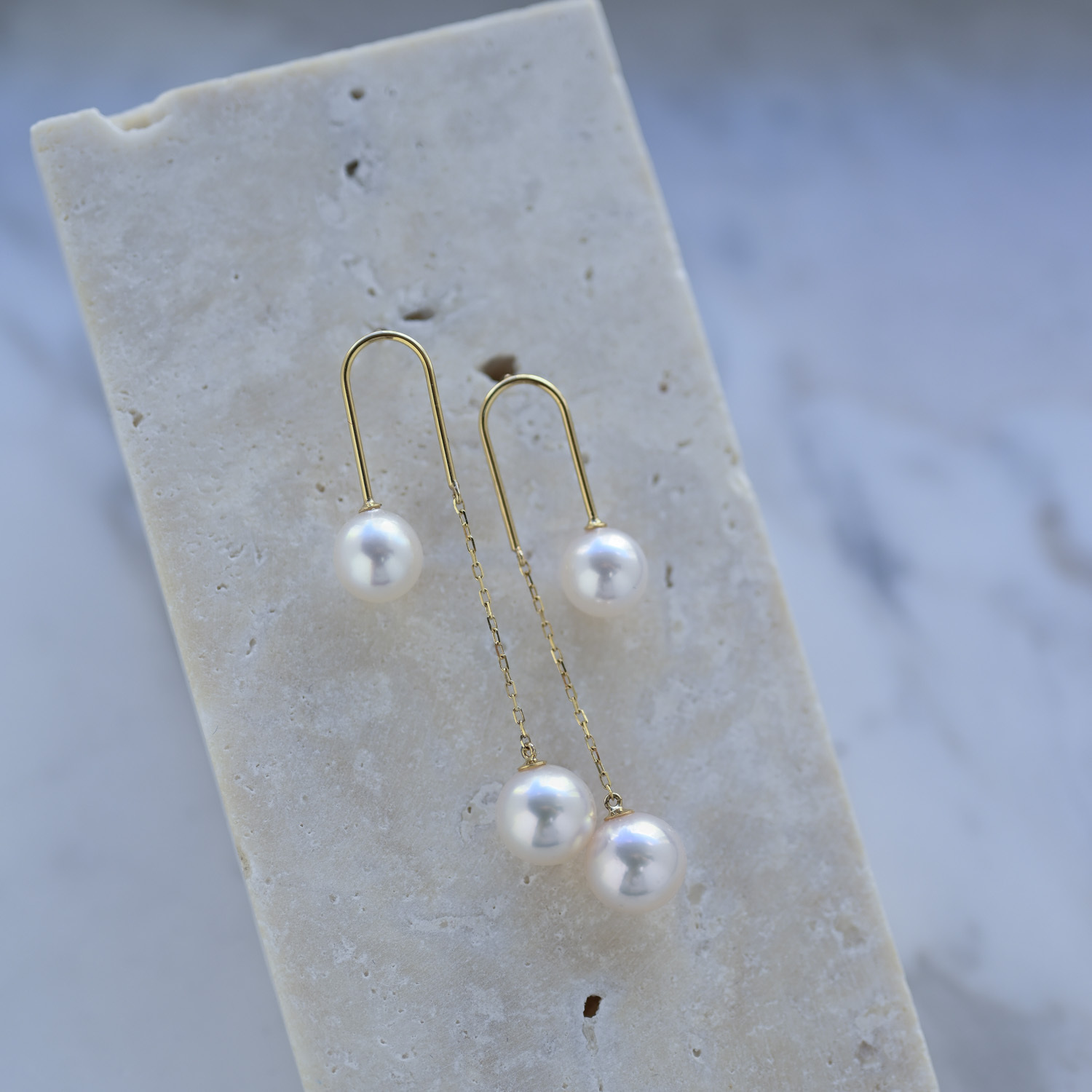 18K Piano Akoya Pearl Earring