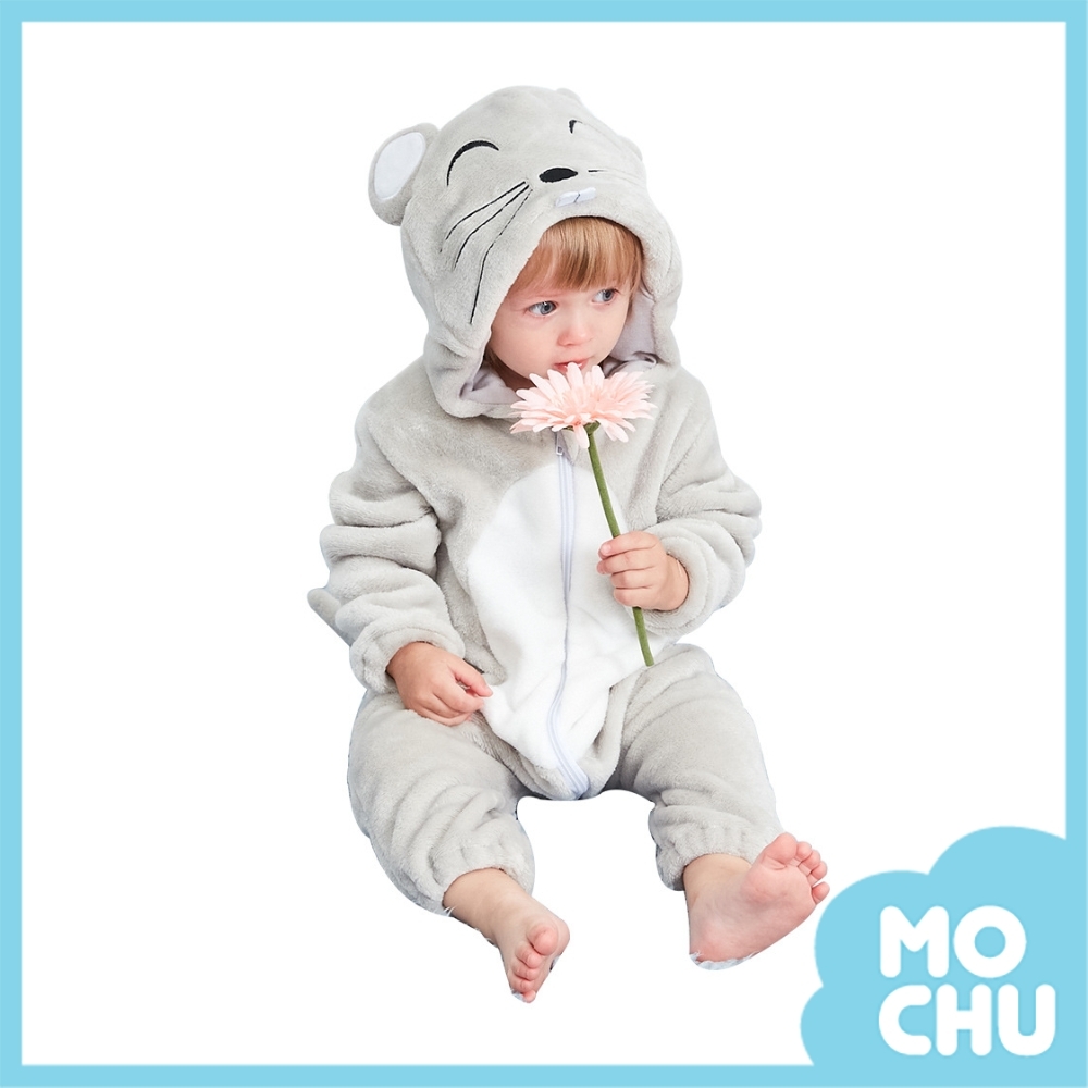 我是小老鼠法蘭絨連身衣(加厚)