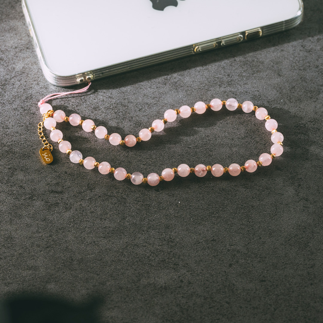 【純粹】原創水晶手機鍊(淺色系)_六種水晶可選