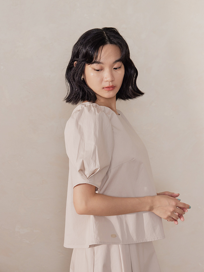 月光細語短袖上衣-滿月