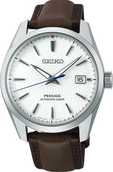 萬年鐘錶 - SEIKO Presage  110週年限量限量紅12點綴面盤機械皮革款男錶  SPB413J1 / 6R55-00F0S 錶徑40.2MM