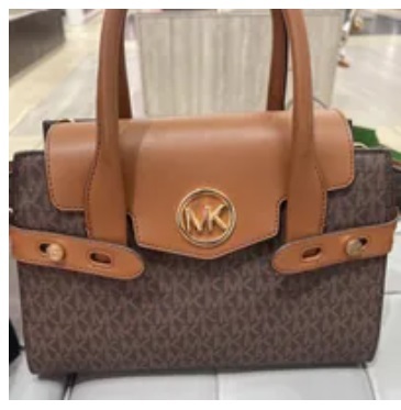 [S] MICHAEL KORS 35S2GNMS5B CARMEN MD FLAP SATCHEL,BROWN, 196163080611 (SMK547)