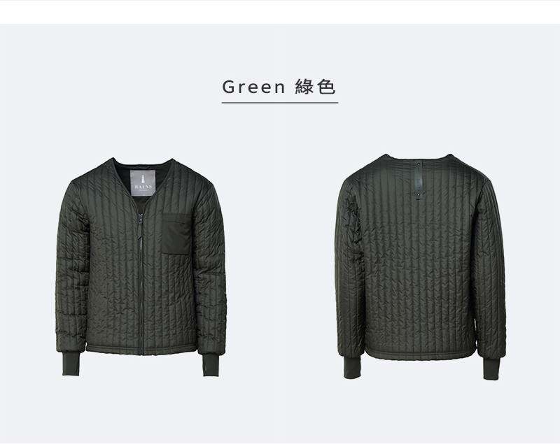 丹麥RAINS｜Liner Jacket 復古絎縫外套 (可與風雨衣做內襯搭配)