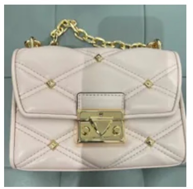 [S] MICHAEL KORS 35F2GNRC6I SERENA SM FLAP CROSSBODY,POWDER BLUSH, 196163428413 (SMK549)