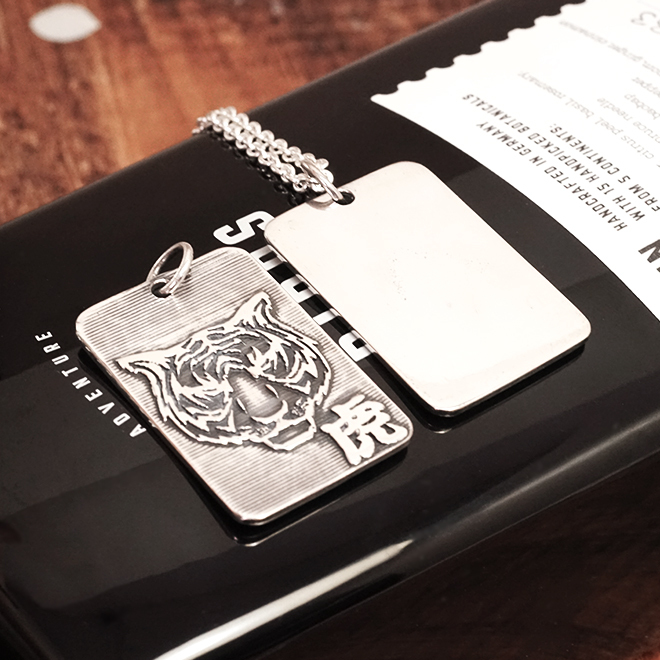 限量絕版設計 青龍白虎銀牌 大款單墜 925純銀