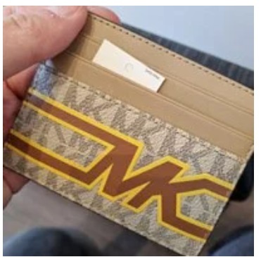 [S] MICHAEL KORS 36S3LCOD2B COOPER TALL CARD CASE,YELLOW, 196163822211 (SMK550)