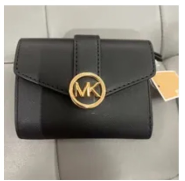 [S] MICHAEL KORS MEDIUM WALLET MD FLAP BL BLACK, 196163079684 (SMK55)