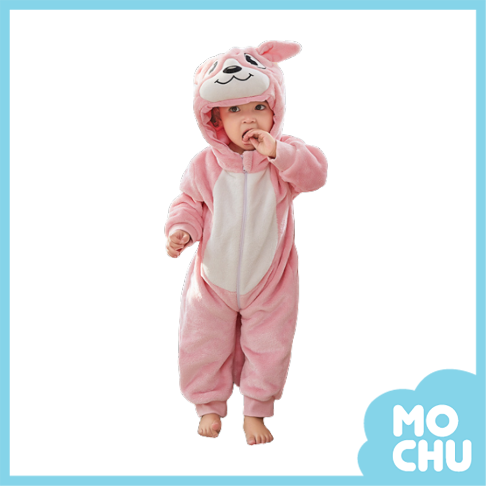 乖巧小袋鼠法蘭絨連身衣(加厚)