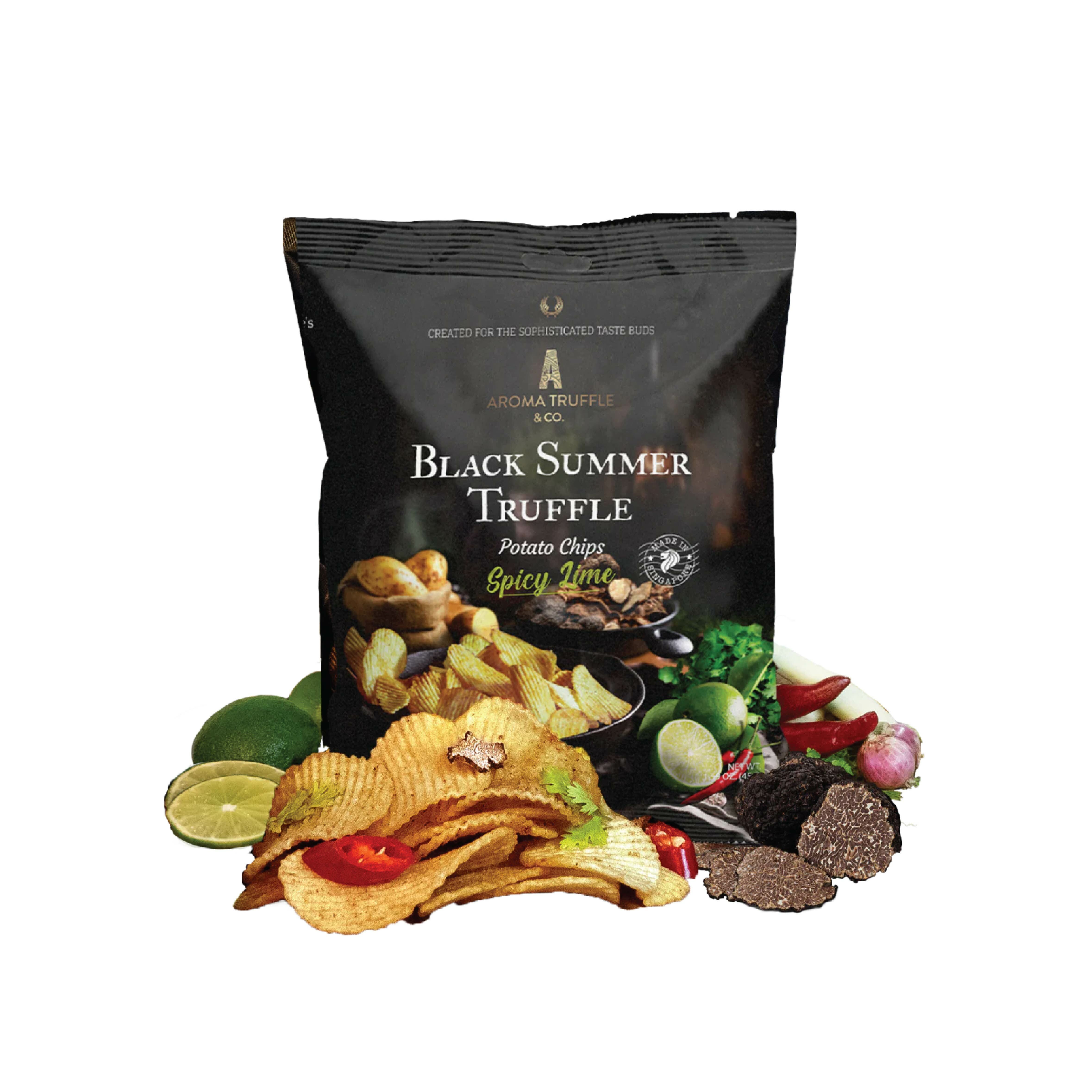 Aroma Black Summer Truffle Chips - Spicy Lime