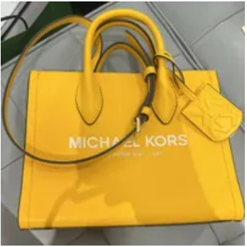 [S] MICHAEL KORS 35S2G7ZC5L MIRELLA SM SHOPPER TZ XBODY LEATHER,JSMN YLW MULTI, 196237077141 (SMK554)