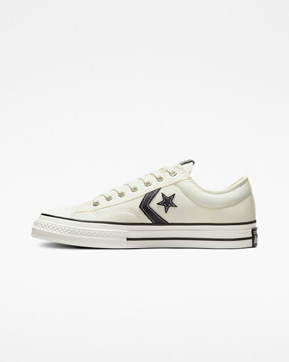 Converse Star Player 76 " Vintage White " 低筒 米白 帆布 經典 復古 男女 A01608C [台灣現貨]