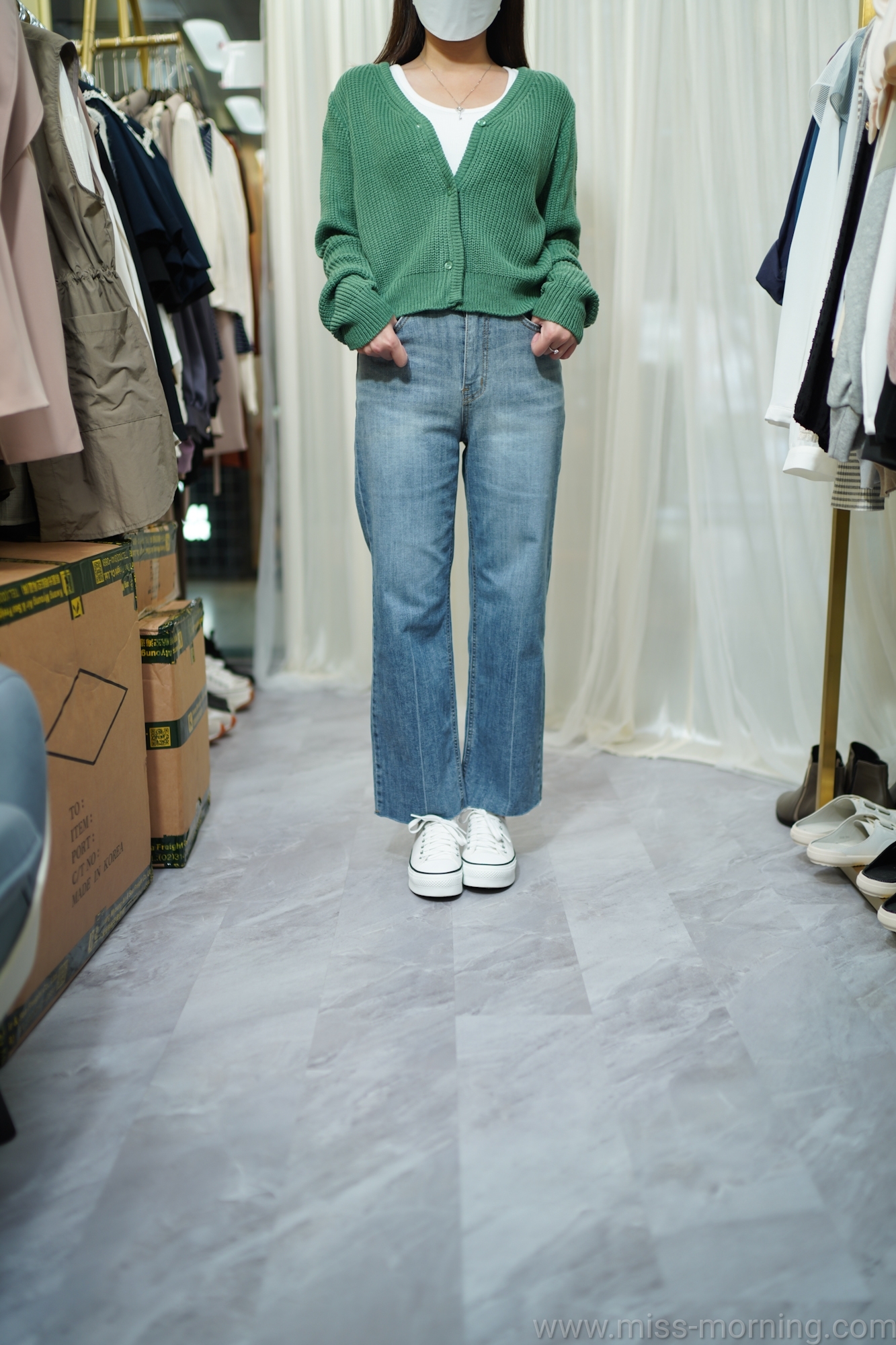 顯高百搭外套仔(13413)&靚Cut好腳感淺牛仔褲(33629)