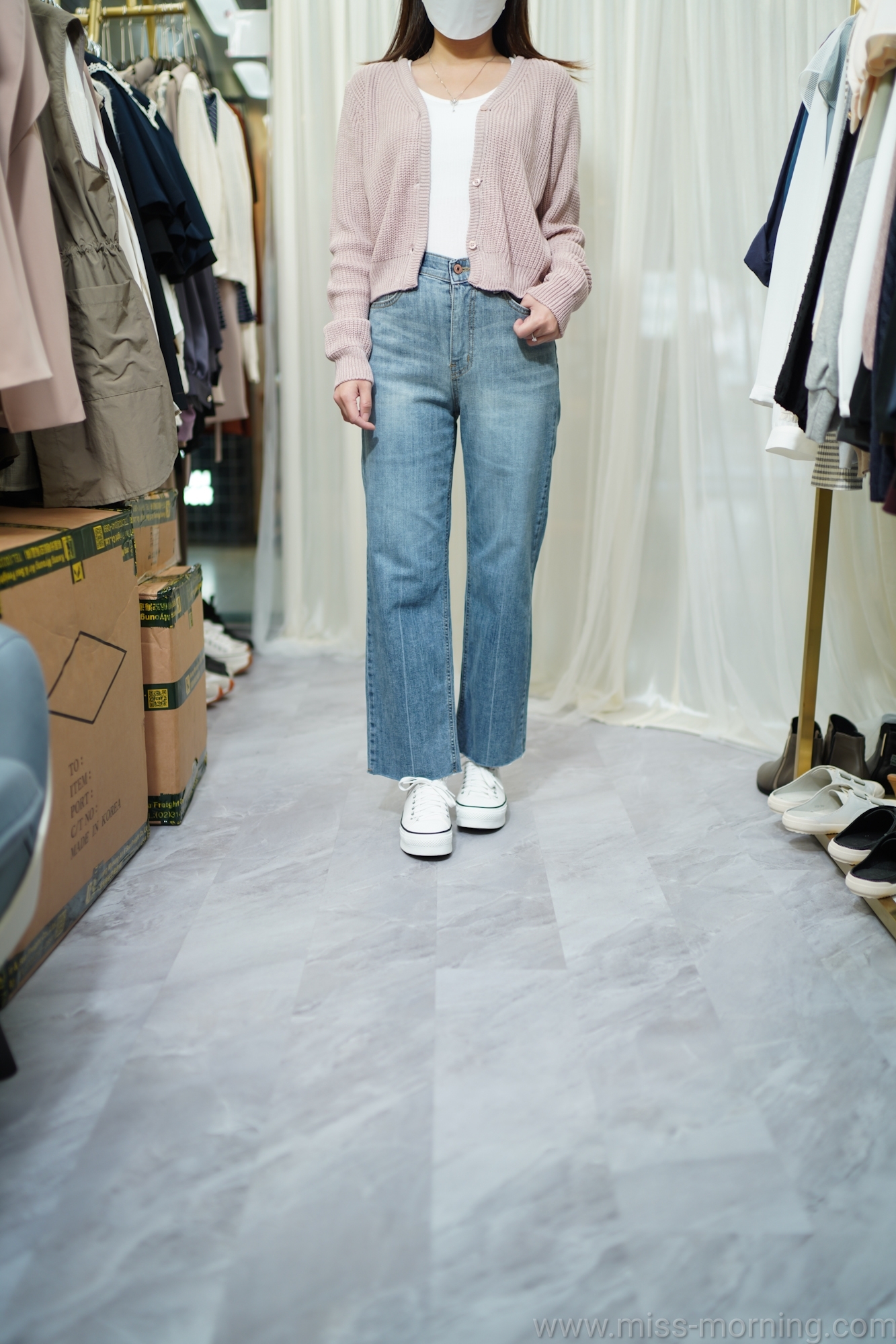 顯高百搭外套仔(13413)&靚Cut好腳感淺牛仔褲(33629)