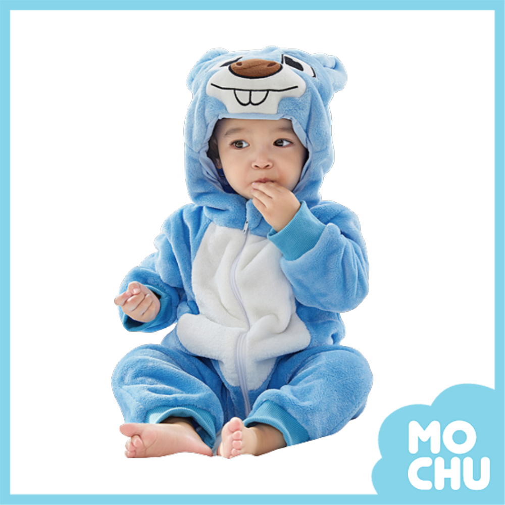 歡樂土撥鼠法蘭絨連身衣(加厚)