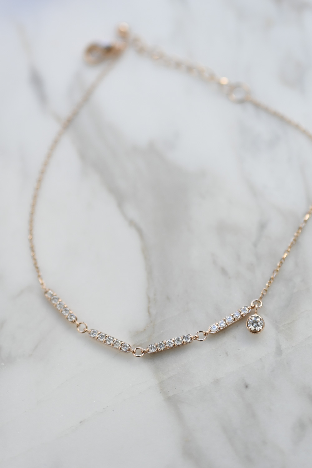 18K Titanic Diamond Bar Bracelet