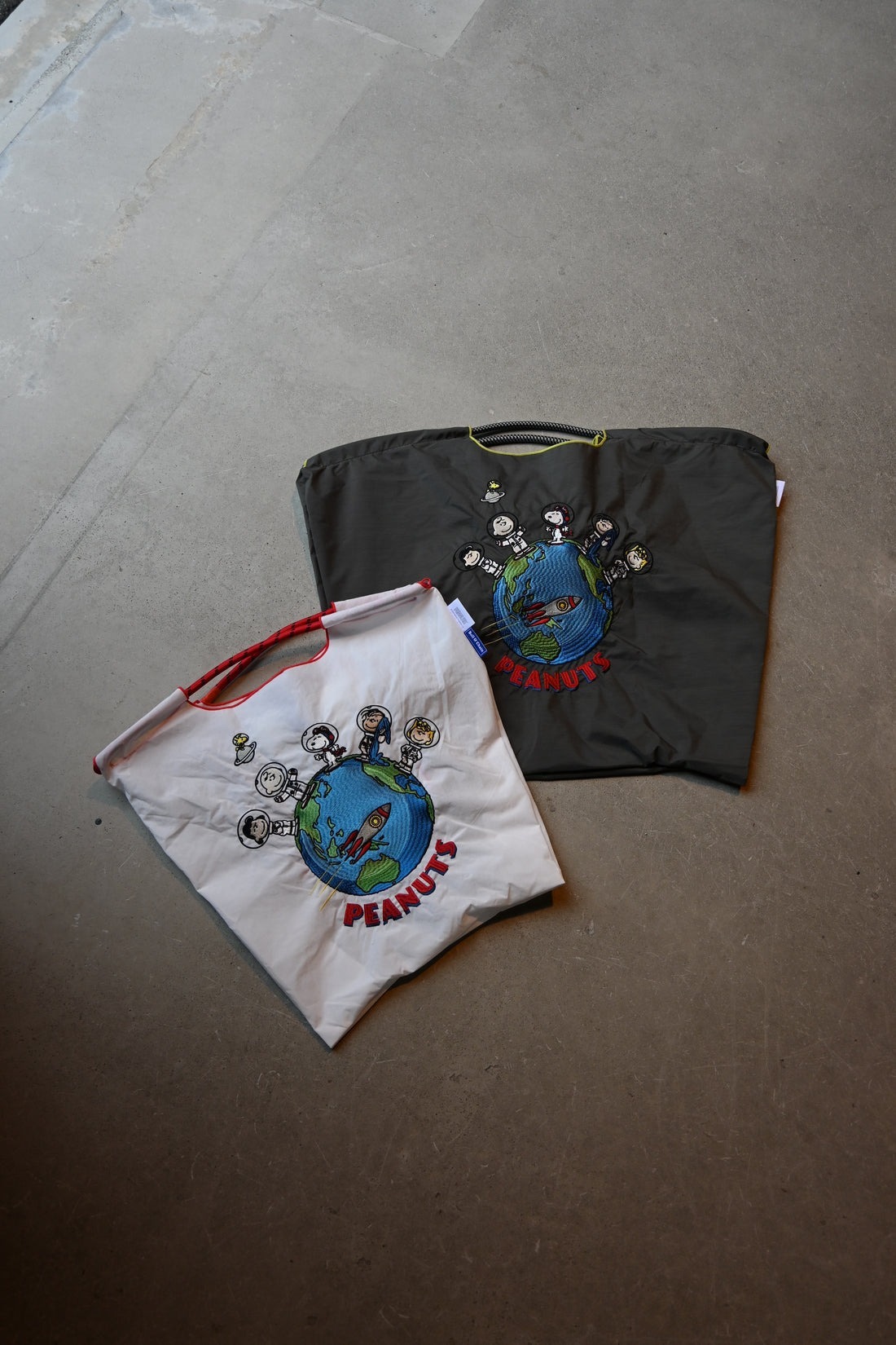 現貨┃ball & chain SPACE 史努比 地球 合作 刺繡 購物袋 環保袋 手提袋 可收納