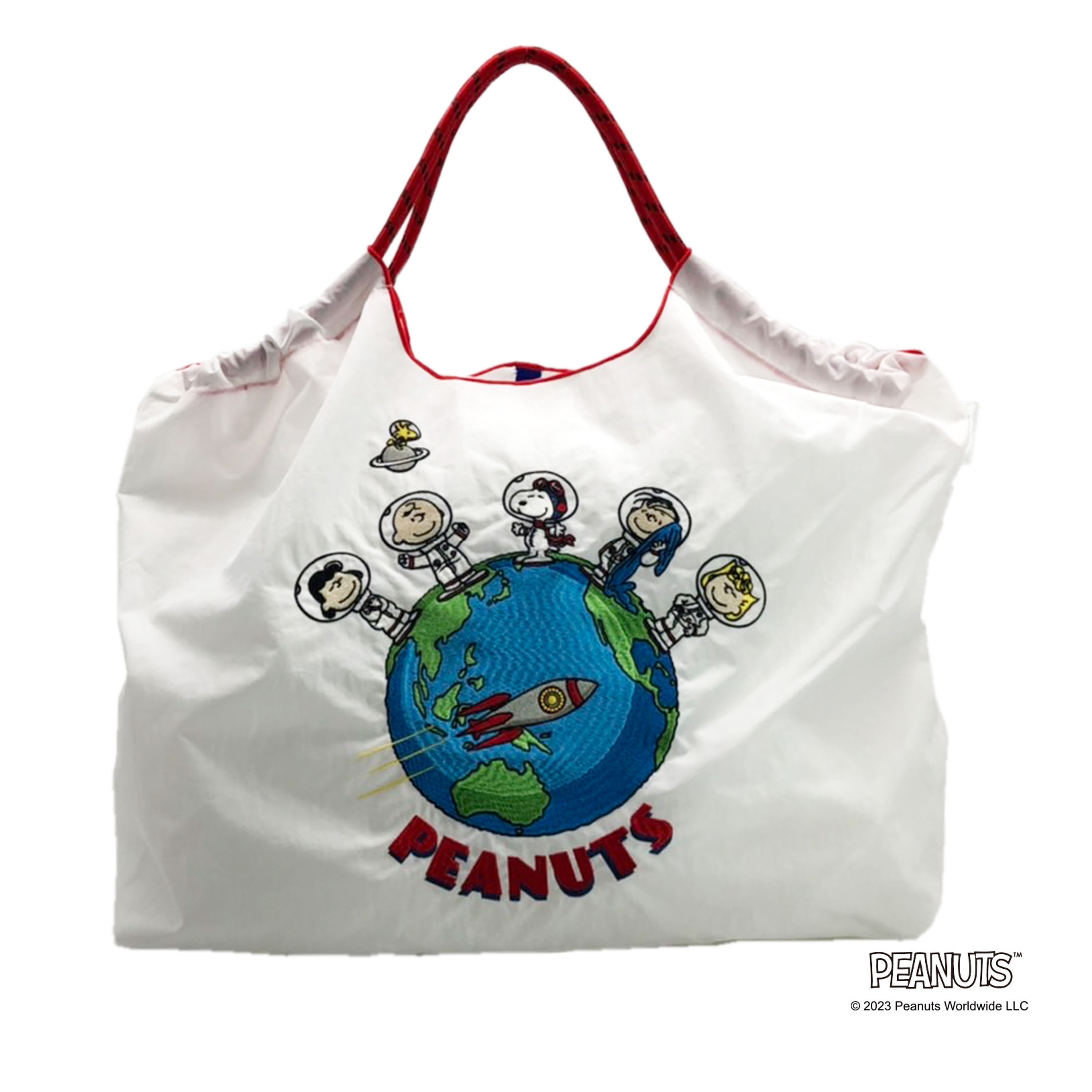 現貨┃ball & chain SPACE 史努比 地球 合作 刺繡 購物袋 環保袋 手提袋 可收納