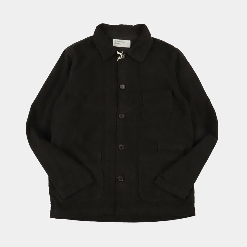 Universal Works Bakers Overshirt In Licorice Fine Cord