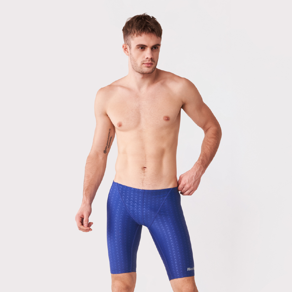 MAR-2140132 大男競賽型馬褲 - 魚鱗(寶藍)