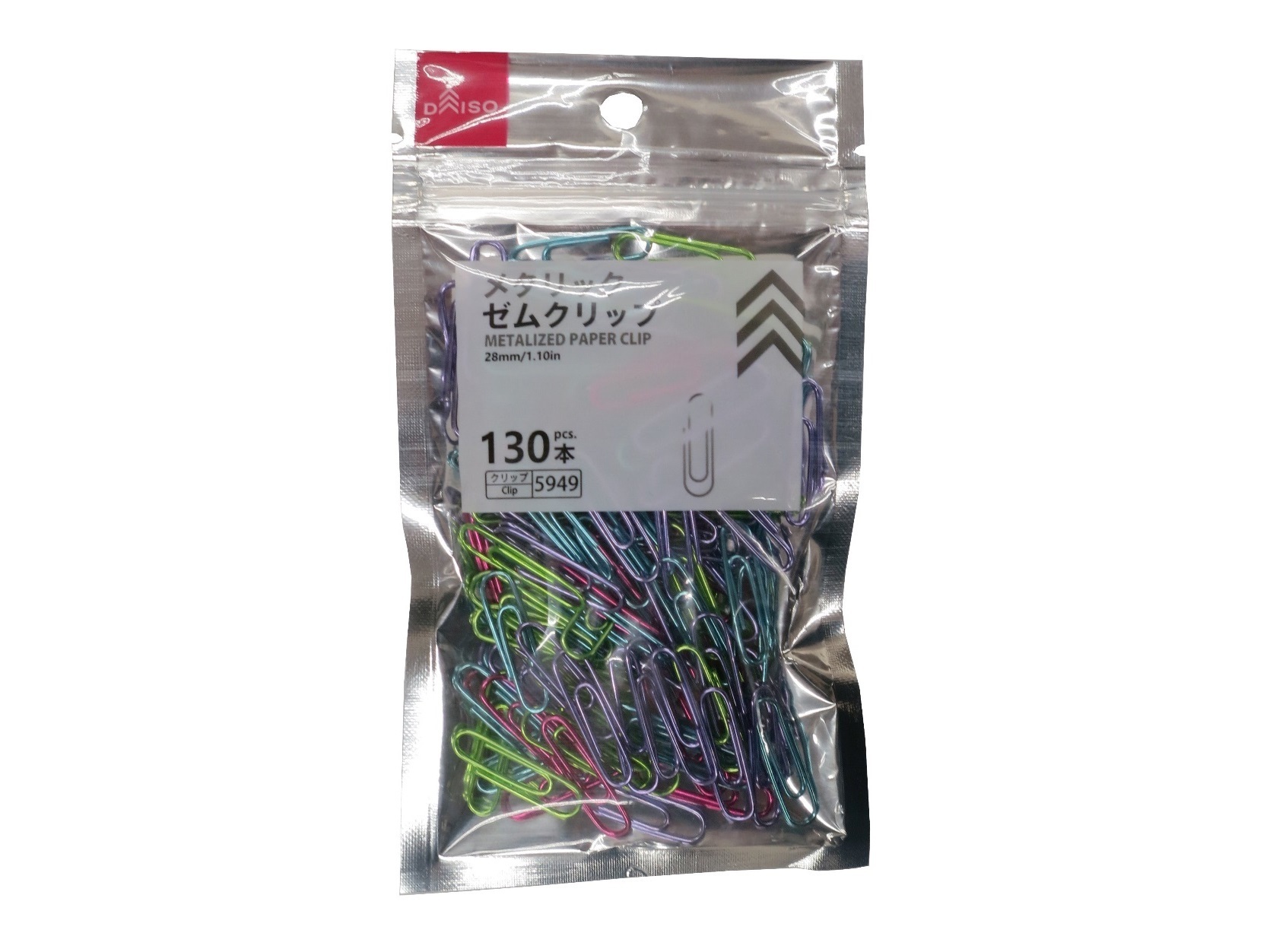 彩色迴紋針/2.8cm 130入