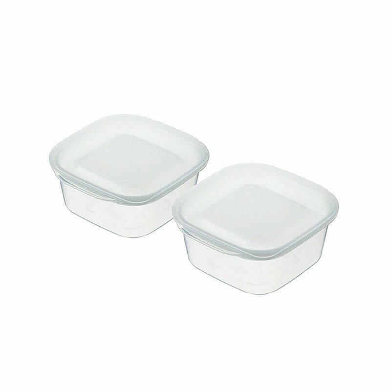 inomata食品保存容器/白 270ml 2入
