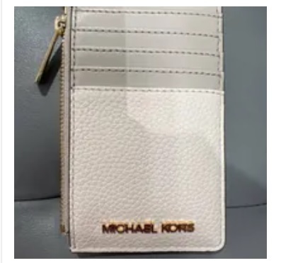 [S] MICHAEL KORS 35R3GTVD2T JET SET TRAVEL MD TZ CARD CASE LEATHER,LT CRM MULTI, 196163631592 (SMK571)