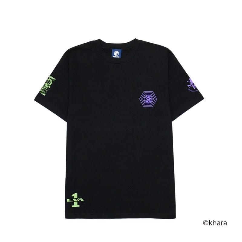 Evastore【EVANGELION×火消魂】 T-Shirt/BLACK（初号機）