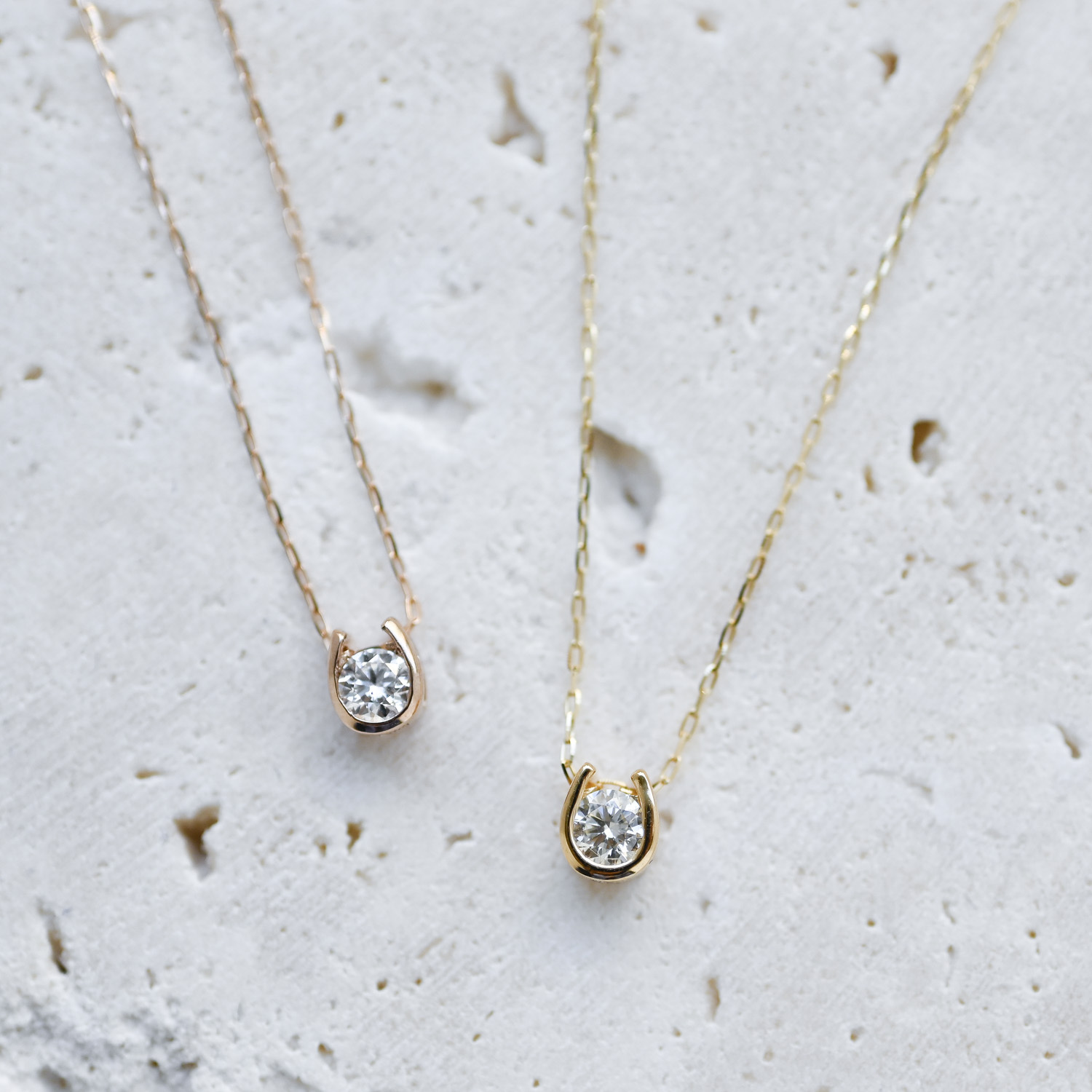 18K Only U 0.10ct Diamond Necklace