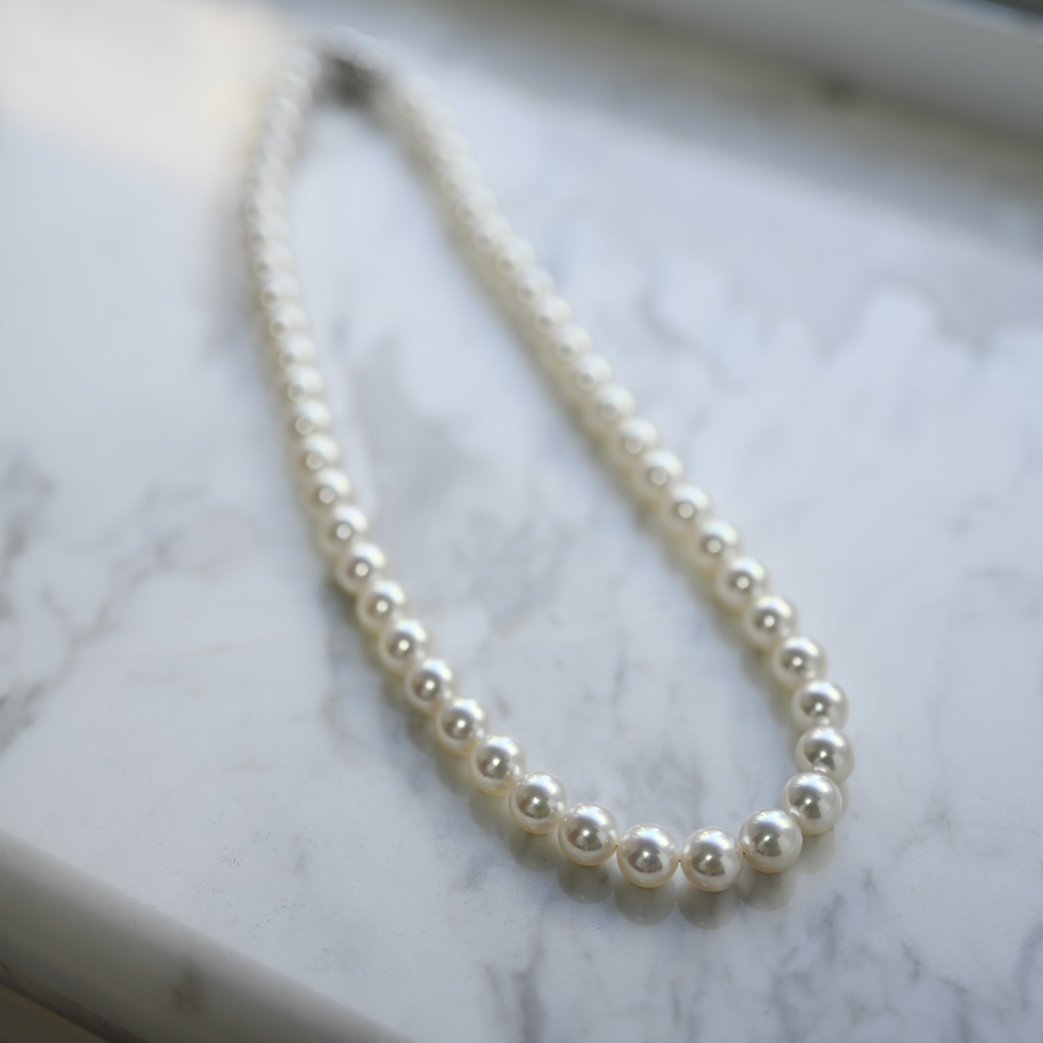 日本真科研證書天女Akoya Necklace Chain 8-8.5mm