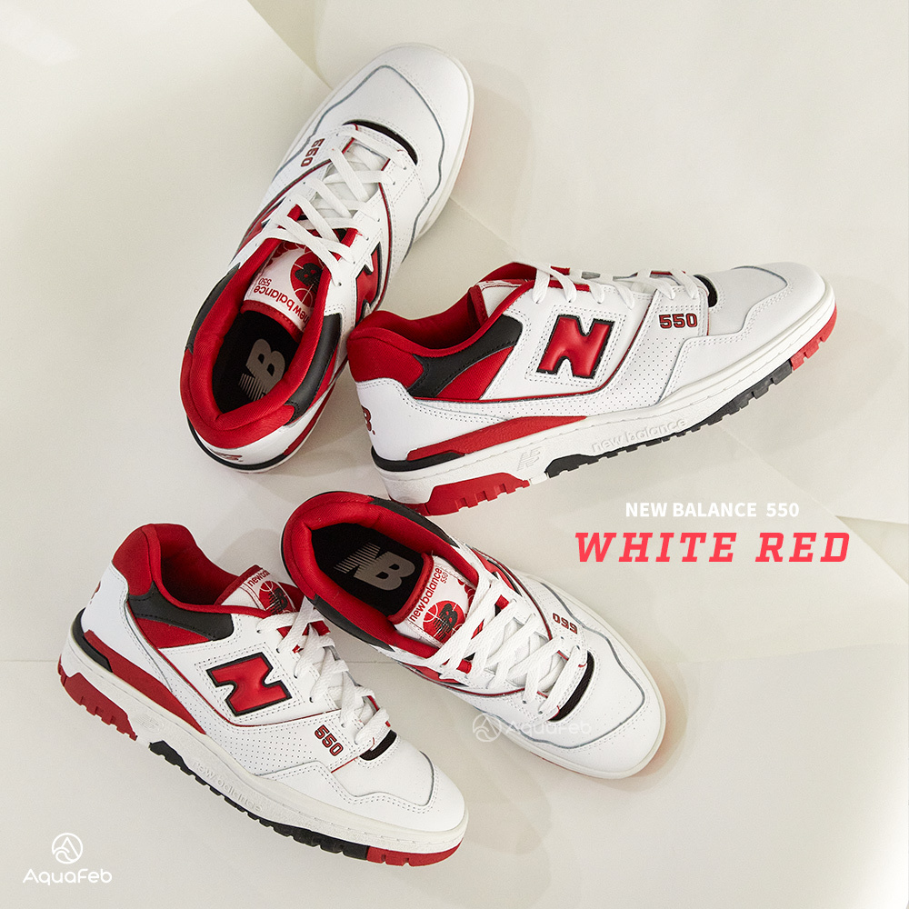 New Balance 550 男女 紅白 復古 運動 休閒鞋 BB550SE1