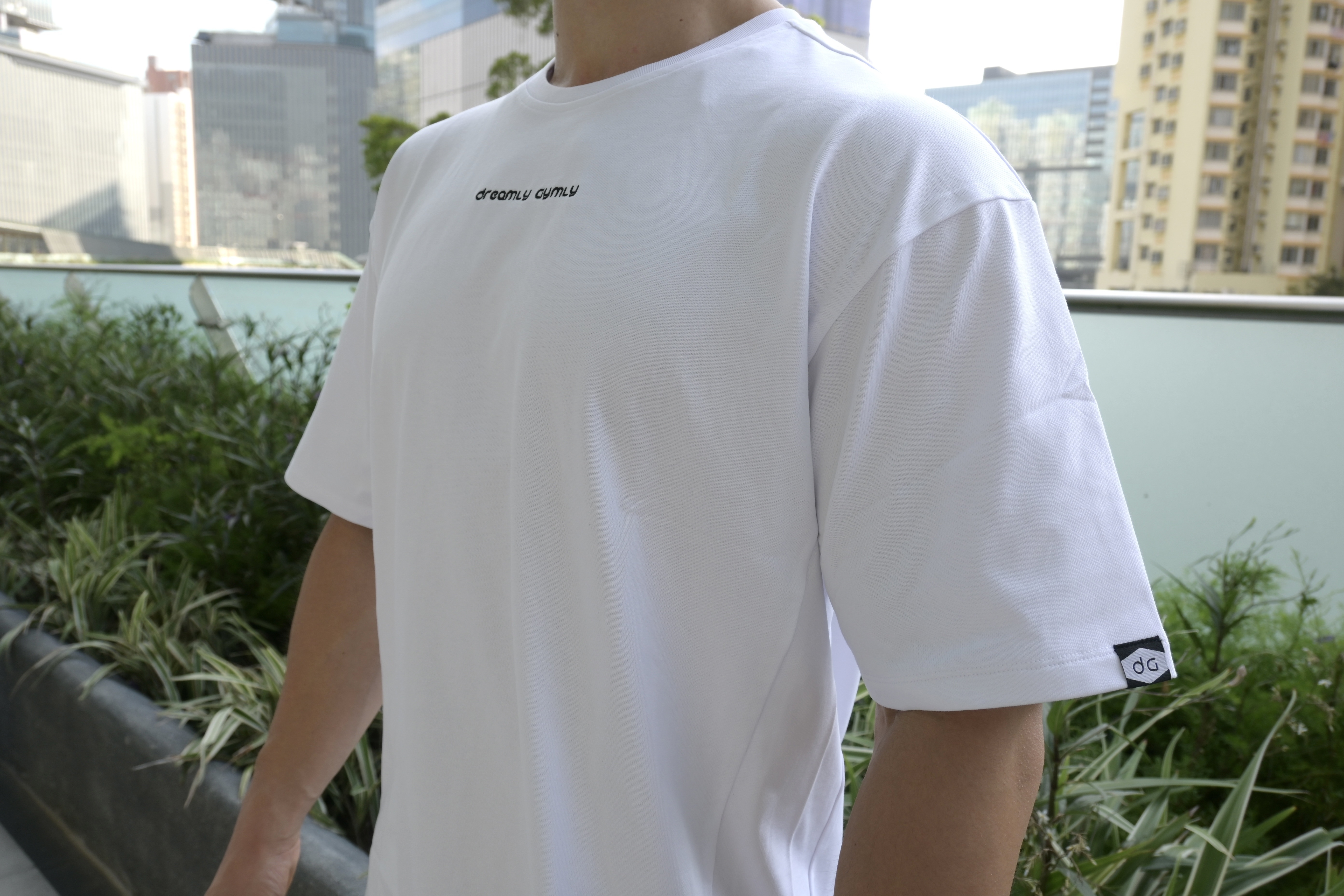 男裝 300g 重磅 Cotton Oversize Tee (白色)