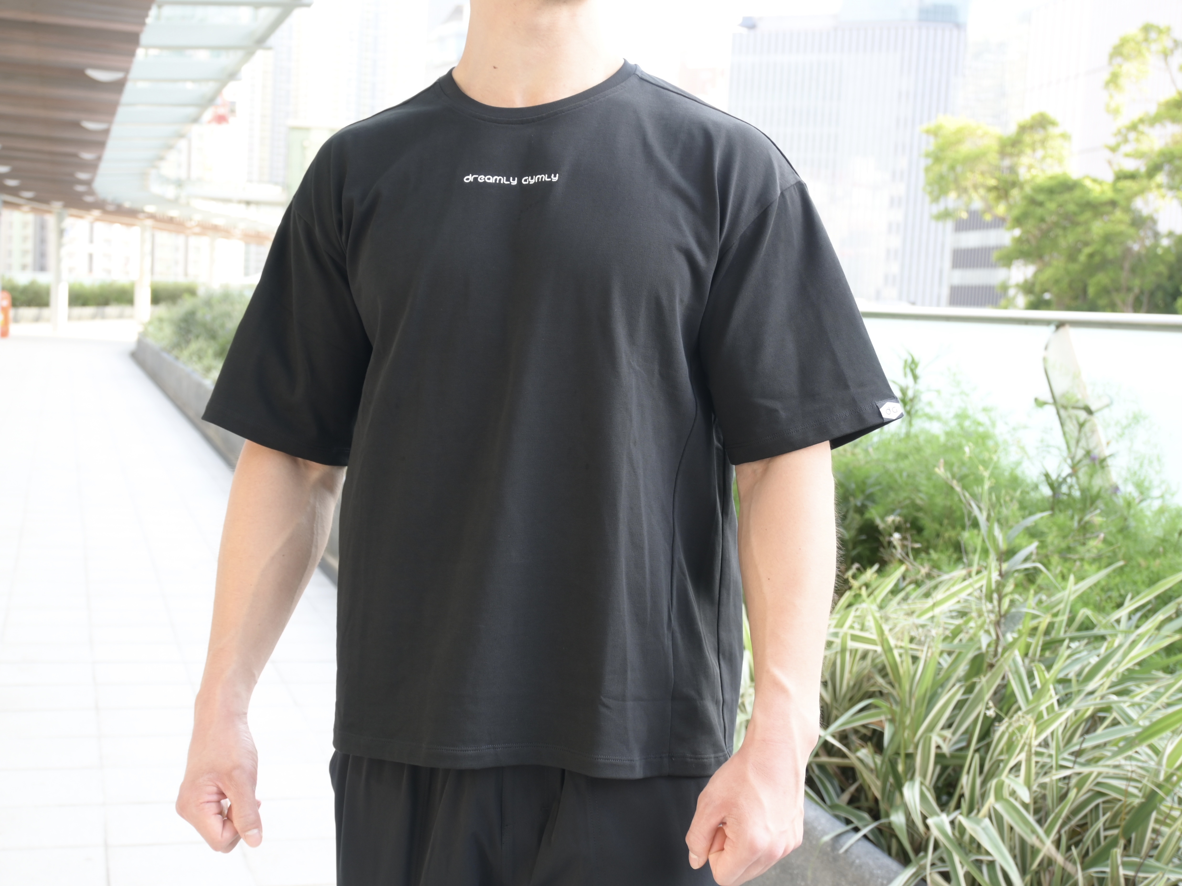 男裝 300g 重磅 Cotton Oversize Tee (黑色)