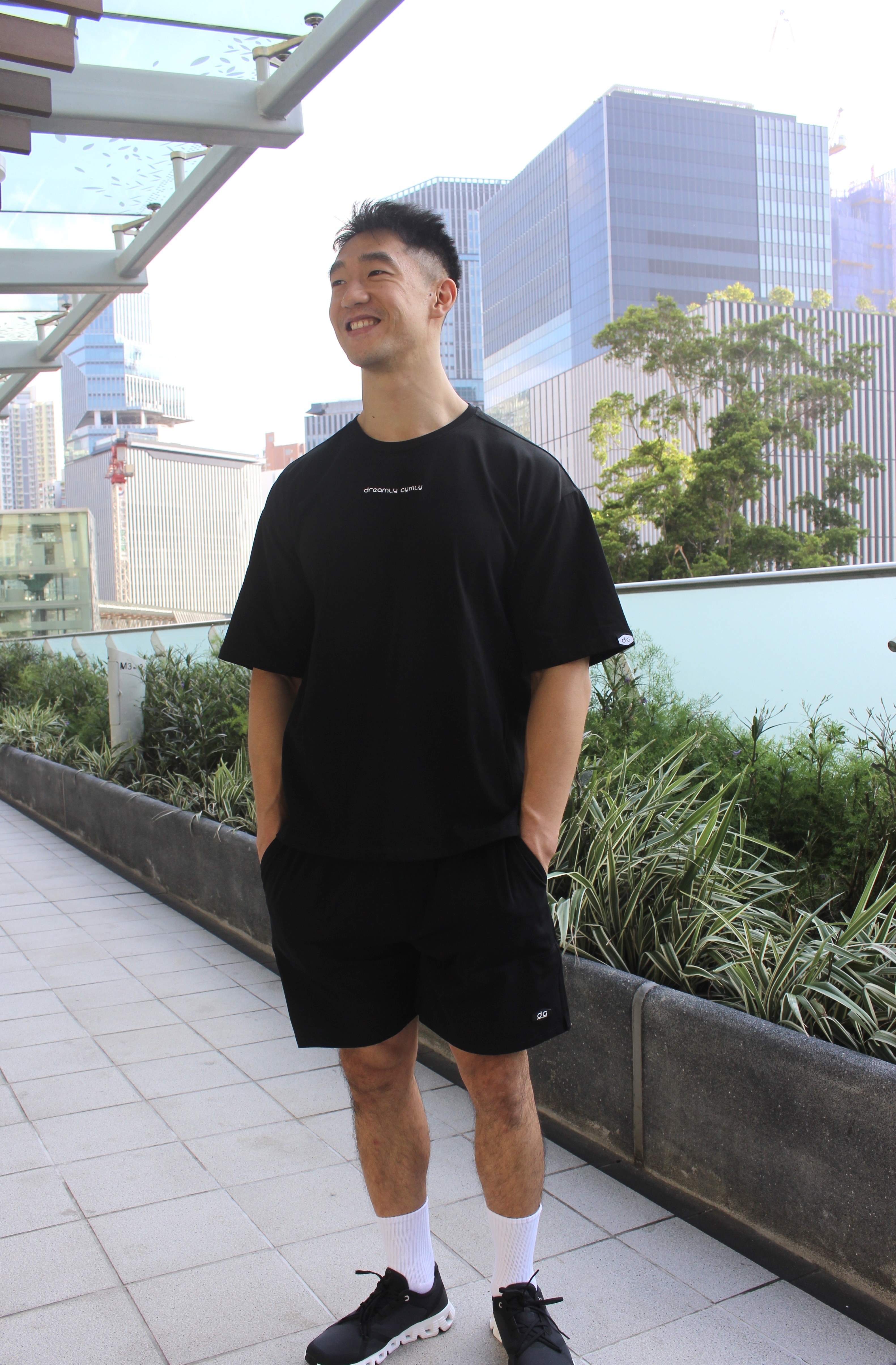 男裝 300g 重磅 Cotton Oversize Tee (黑色)