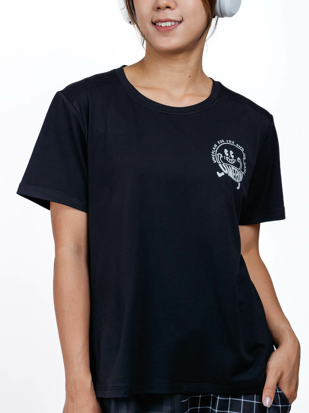 卡通笑臉潮T 黑  S0014PB