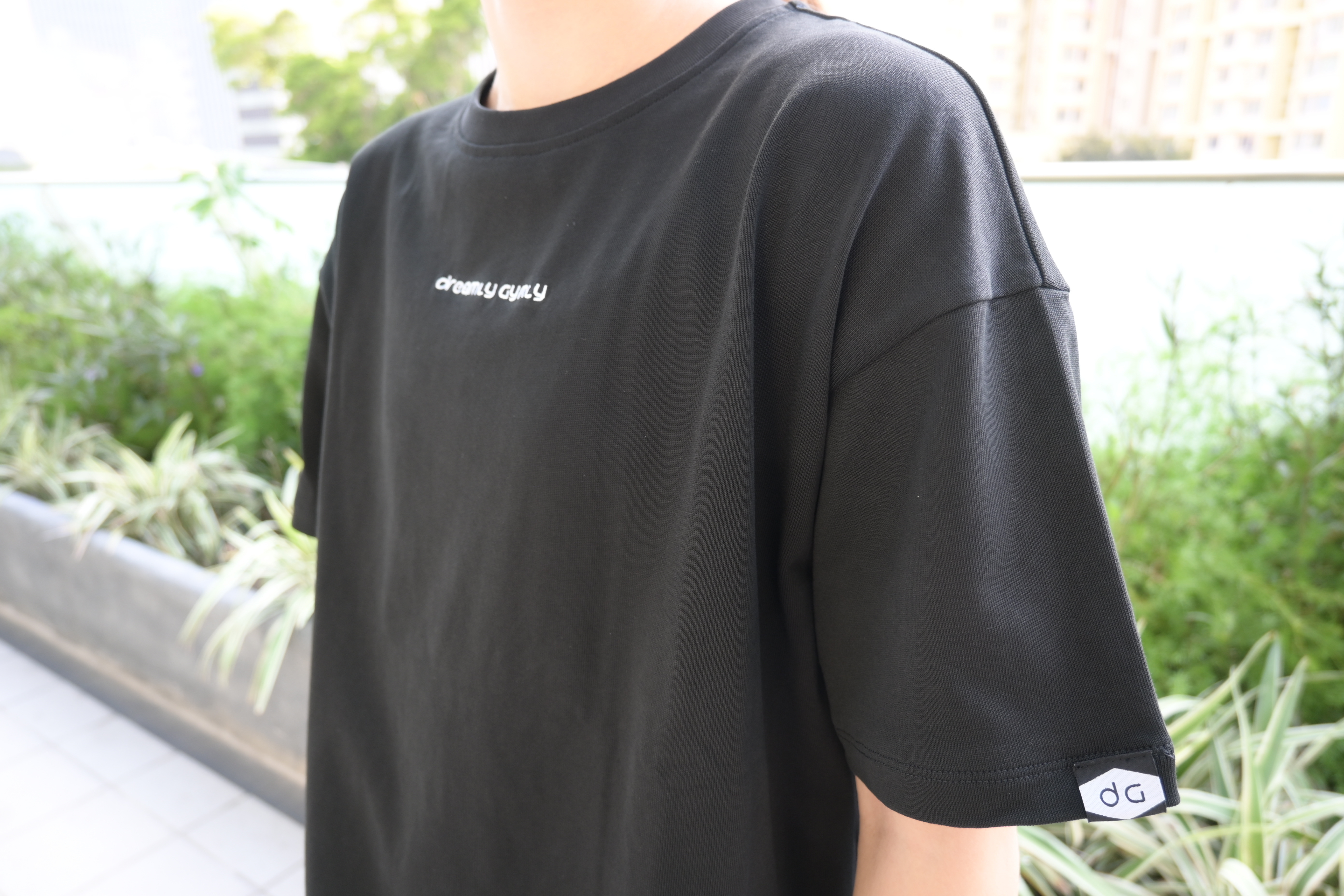 女裝 300g 重磅 Cotton Oversize Tee (黑色)